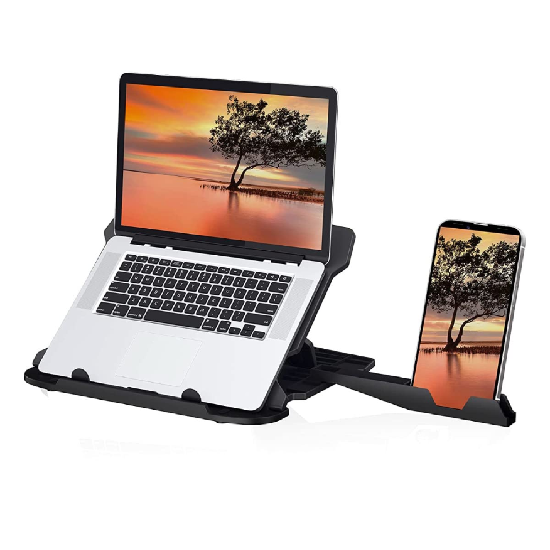 Portronics My Buddy Hexa 22 Laptop Stand Black